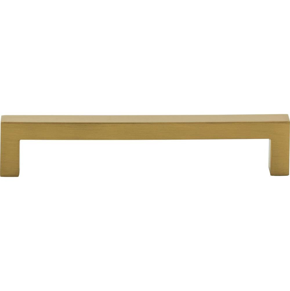 128 mm Center-to-Center Brushed Gold Square Stanton Cabinet Bar Pull