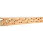 Hardware Resources - 1'' D x 3-1/8'' H Basswood Acanthus Leaf Hand Carved Moulding - Unfinished