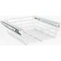 Hardware Resources - Chrome Closet Pullout Basket with Slides 14''D x 17''W x 6''H - Polished Chrome