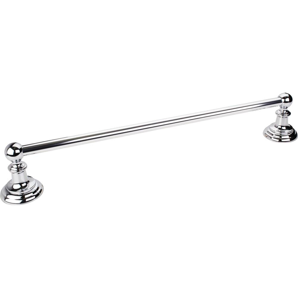 Hardware Resources - Fairview Polished Chrome 18'' Single Towel Bar - Contractor Packed - Polished Chrome