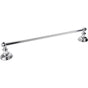 Hardware Resources - Fairview Polished Chrome 18'' Single Towel Bar - Contractor Packed - Polished Chrome