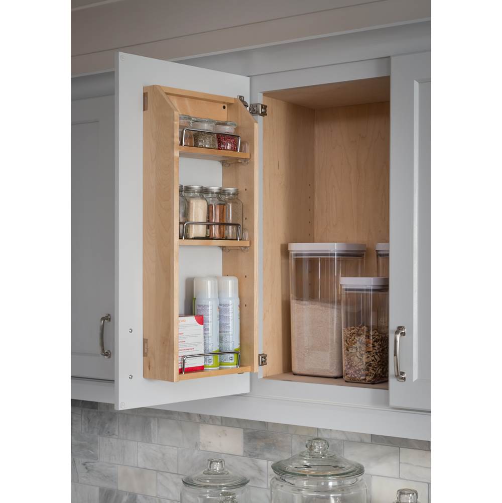 12'' Wood Door Mount Spice Rack