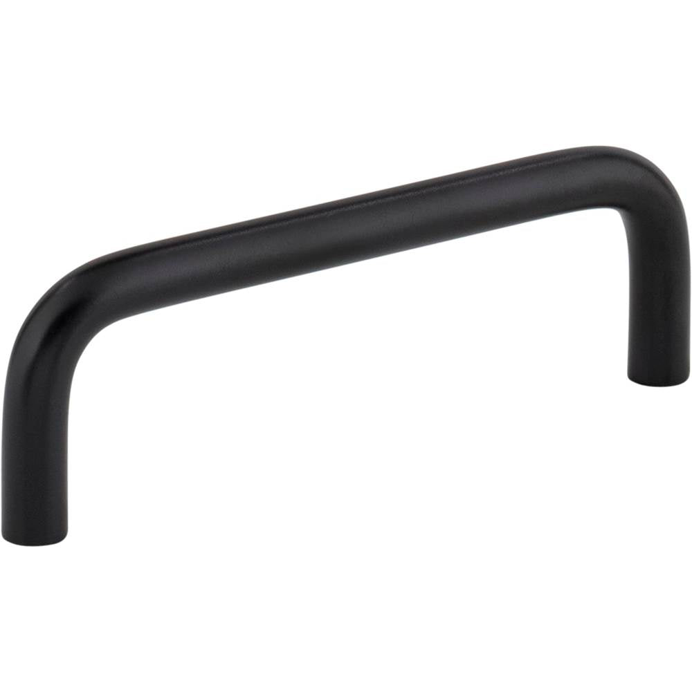 Hardware Resources - 3-1/2'' Center-to-Center Matte Black Torino Cabinet Wire Pull - Matte Black