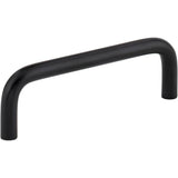 Hardware Resources - 3-1/2'' Center-to-Center Matte Black Torino Cabinet Wire Pull - Matte Black