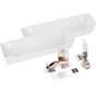 Hardware Resources - 11'' Plastic Tip-Out Tray Kit for Sink Front - White