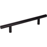 Hardware Resources - 128 mm Center-to-Center Matte Black Naples Cabinet Bar Pull - Matte Black