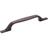 Hardware Resources - 128 mm Center-to-Center Brushed Oil Rubbed Bronze Square Cosgrove Cabinet Pull - Brushed Oil Rubbed Bronze