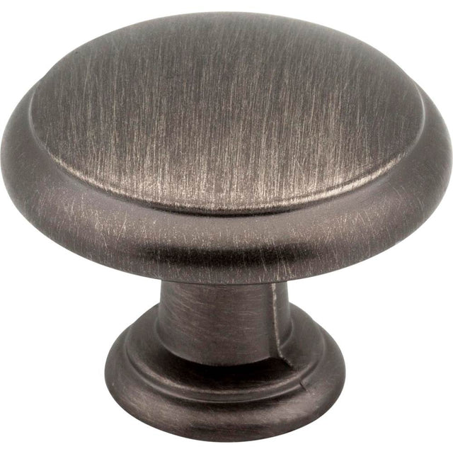 Hardware Resources - 1-3/16'' Diameter Brushed Pewter Gatsby Cabinet Mushroom Knob - Brushed Pewter