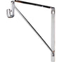 Hardware Resources - Chrome Shelf Bracket with Rod Support for Oval Closet Rods - Chrome