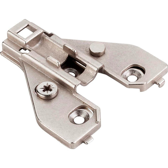 Hardware Resources - Heavy Duty 0 mm Cam Adj Zinc Die Cast Plate for 700, 725, 900 and 1750 Series Euro Hinges - Polished Nickel