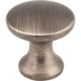 Hardware Resources - 1'' Diameter Brushed Pewter Slade Cabinet Mushroom Knob - Brushed Pewter