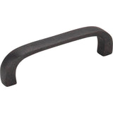 Hardware Resources - 3'' Center-to-Center Gun Metal Square Slade Cabinet Pull - Gun Metal