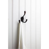 4'' Brushed Oil Rubbed Bronze Large Concealed Triple Prong Wall Mounted Hook