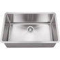 Hardware Resources - 30'' L x 18'' D x 10'' H Undermount 16 Gauge Handmade Stainless Steel Single Bowl Sink - Stainless Steel