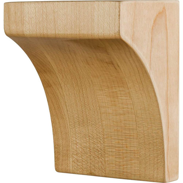 Hardware Resources - 3'' W x 2-1/2'' D x 4'' H White Birch Minimalist Corbel - Unfinished