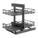 Hardware Resources - STORAGE WITH STYLE  Black Nickel 18'' Full-Height Blind Corner Organizer - Black Nickel