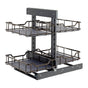 Hardware Resources - STORAGE WITH STYLE  Black Nickel 18'' Full-Height Blind Corner Organizer - Black Nickel