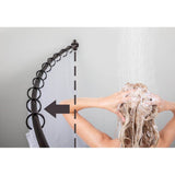 56''-72'' Brushed Oil Rubbed Bronze Adjustable Curved Shower Curtain Rod - Retail Packaged