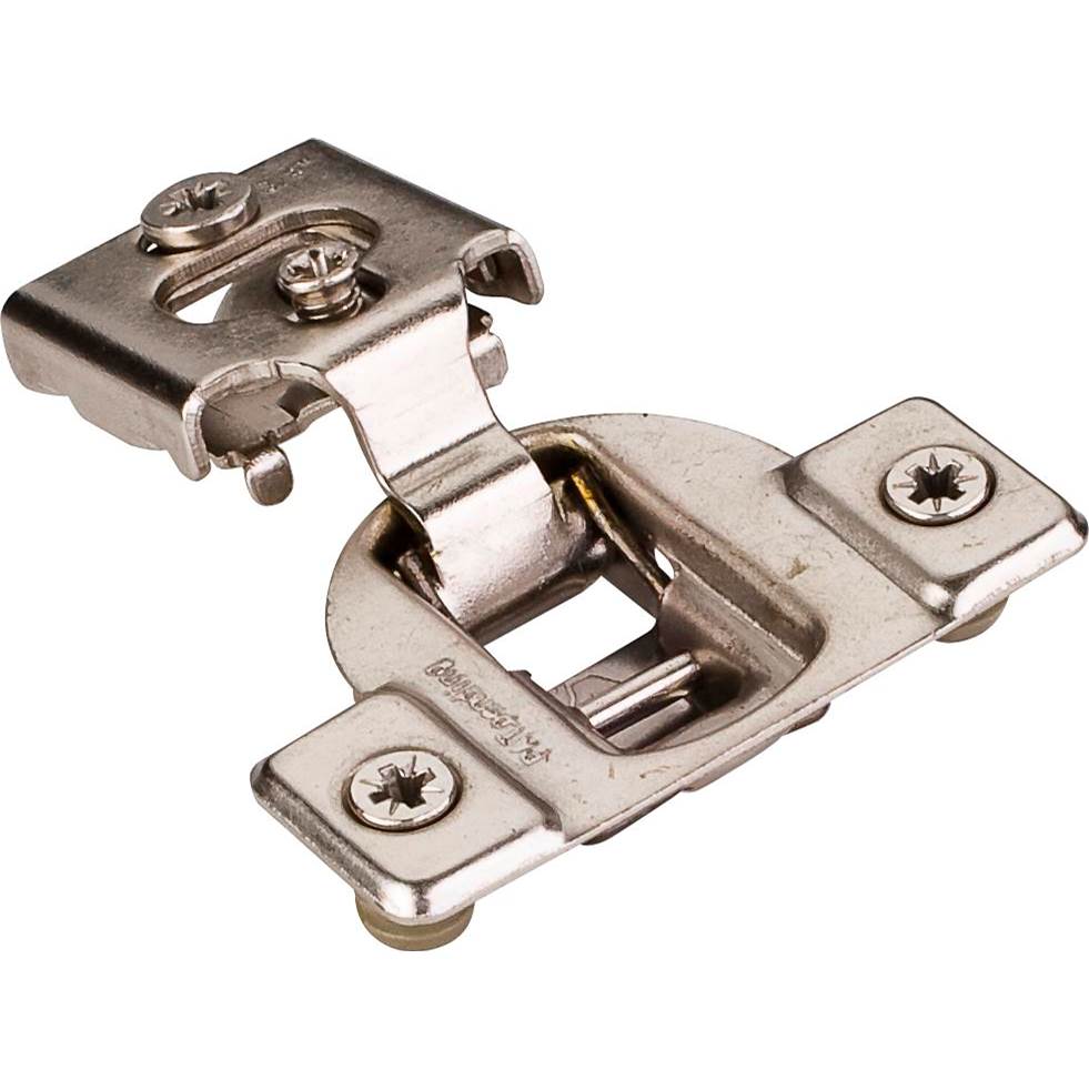 Hardware Resources - 105 degree 3/4'' Economical Standard Duty Self-close Compact Hinge with 8 mm Dowels - Polished Nickel