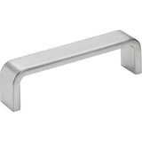 Hardware Resources - 96 mm Center-to-Center Brushed Chrome Square Asher Cabinet Pull - Brushed Chrome