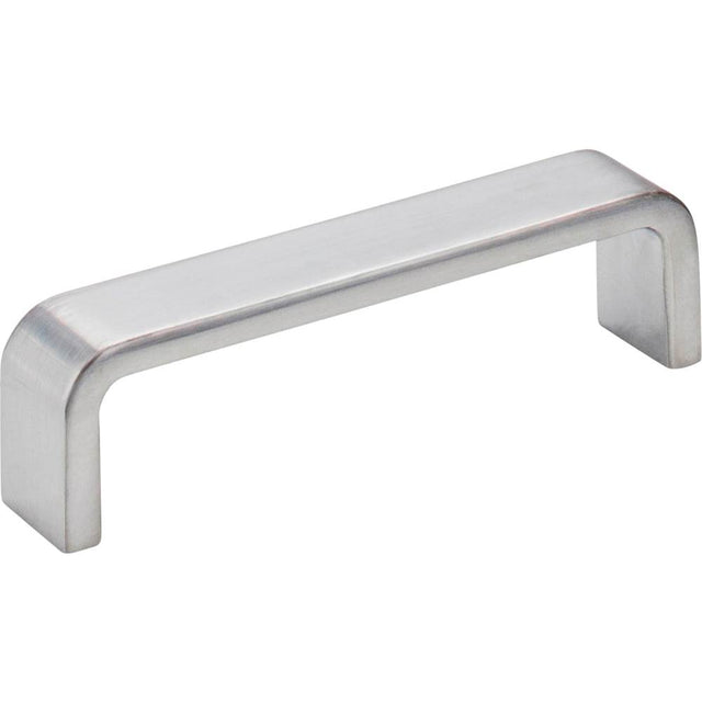 Hardware Resources - 96 mm Center-to-Center Brushed Chrome Square Asher Cabinet Pull - Brushed Chrome