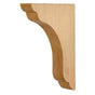 Hardware Resources - 1-3/4'' W x 7'' D x 10'' H Alder Scalloped End Corbel - Unfinished