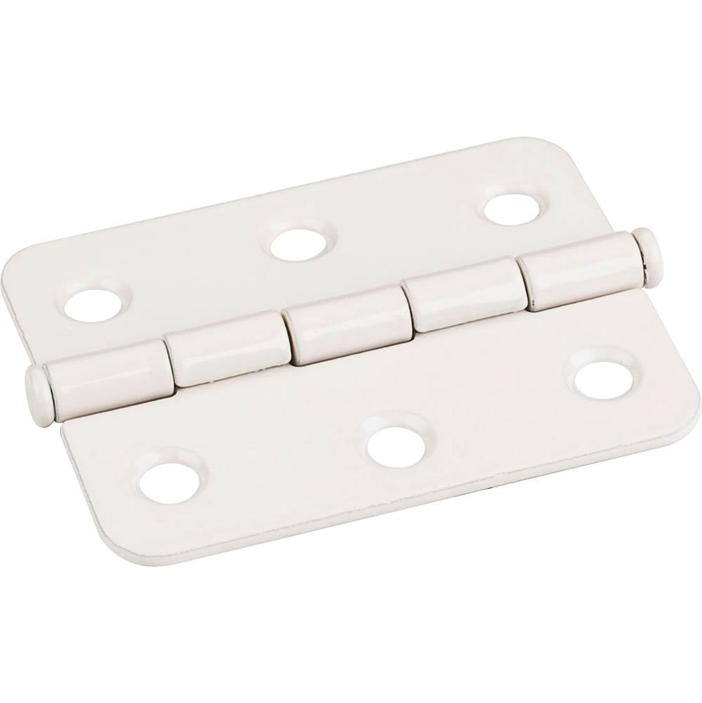 Hardware Resources - Almond 2-1/2'' x 2'' Single Full Swaged Radius Corner Butt Hinge - Almond