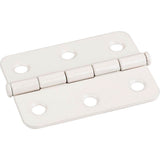 Hardware Resources - Almond 2-1/2'' x 2'' Single Full Swaged Radius Corner Butt Hinge - Almond
