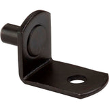 Hardware Resources - Black 5 mm Pin Angled Shelf Support with 3/4'' Arm and 1/8'' Hole - Priced and Sold by the Thousand - Black