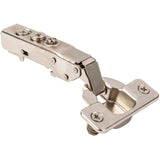 Hardware Resources - 110 degree Heavy Duty Full Overlay Cam Adjustable Soft-close Hinge with Press-in 8 mm Dowels - Polished Nickel
