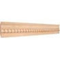 Hardware Resources - 1'' D x 3-3/4'' H Hard Maple Dentil Crown Moulding - Unfinished