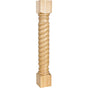 Hardware Resources - 5'' W x 5'' D x 35-1/2'' H Maple Rope Post - Unfinished