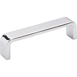 Hardware Resources - 4'' Center-to-Center Polished Chrome Square Asher Cabinet Pull - Polished Chrome