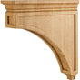 Hardware Resources - 3'' W x 12'' D x 12'' H Rubberwood Mission Corbel - Unfinished