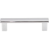 96 mm Center-to-Center Brushed Pewter Square Park Cabinet Pull