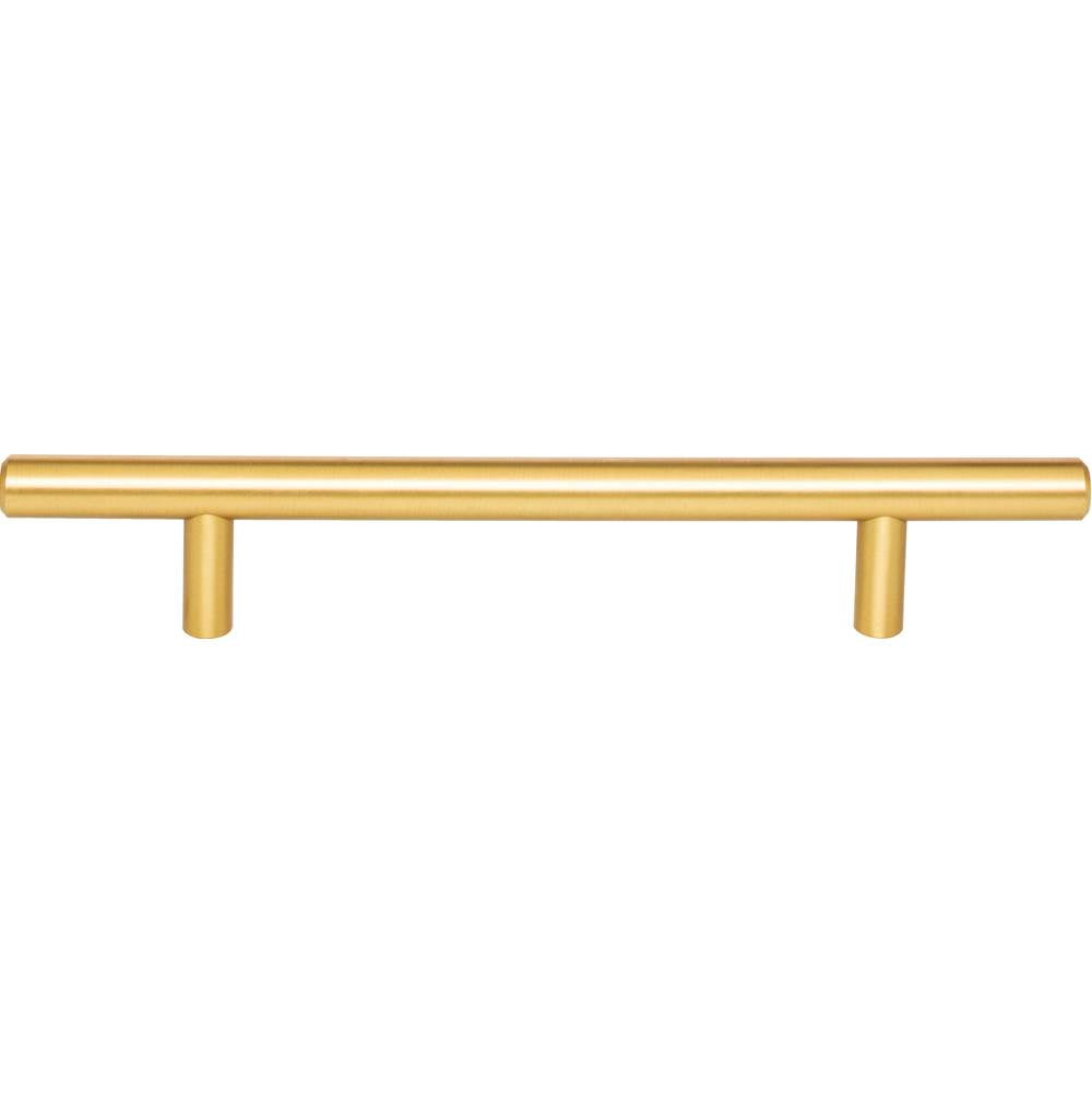 128 mm Center-to-Center Brushed Gold Naples Cabinet Bar Pull