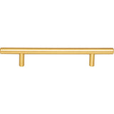 128 mm Center-to-Center Brushed Gold Naples Cabinet Bar Pull