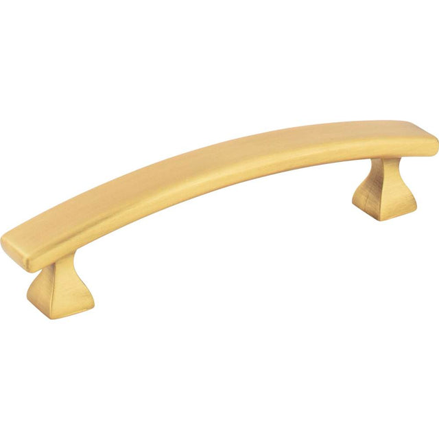 Hardware Resources - 96 mm Center-to-Center Brushed Gold Square Hadly Cabinet Pull - Brushed Gold