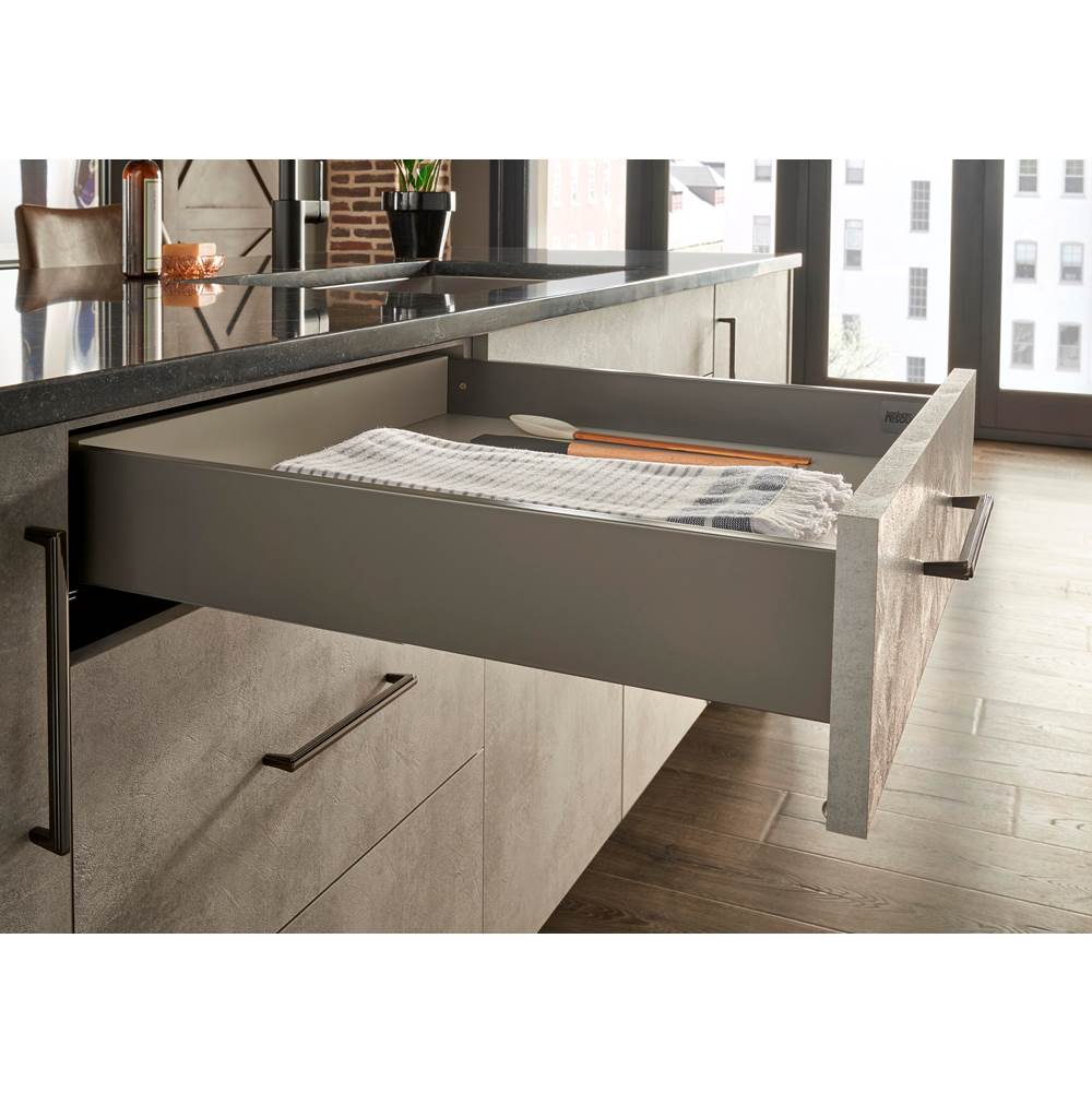 15'' Deep x 3-1/2'' High DURA-CLOSE  Metal Drawer Box System, incorporates USE58-500 Series Undermount
