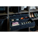Black Felt 5-Compartment Jewelry Organizer Drawer