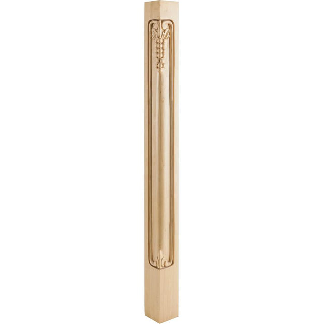 Hardware Resources - 2-3/4'' W x 2-3/4'' D x 35-1/2'' H Rubberwood Grape Corner Post - Unfinished