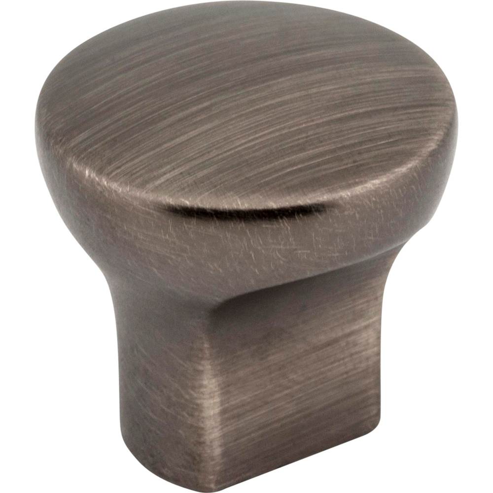 Hardware Resources - 1'' Diameter Brushed Pewter Round Brenton Cabinet Knob - Brushed Pewter