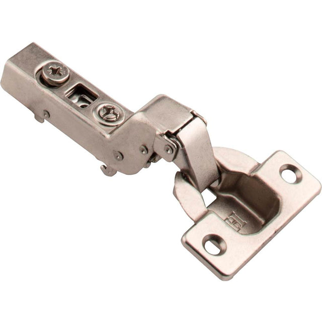 Hardware Resources - 110 degree Heavy Duty Inset Cam Adjustable Soft-close Hinge without Dowels - Polished Nickel