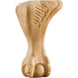 Hardware Resources - 4-1/2'' W x 4-1/2'' D x 8'' H Maple Ball and Claw Leg - Unfinished