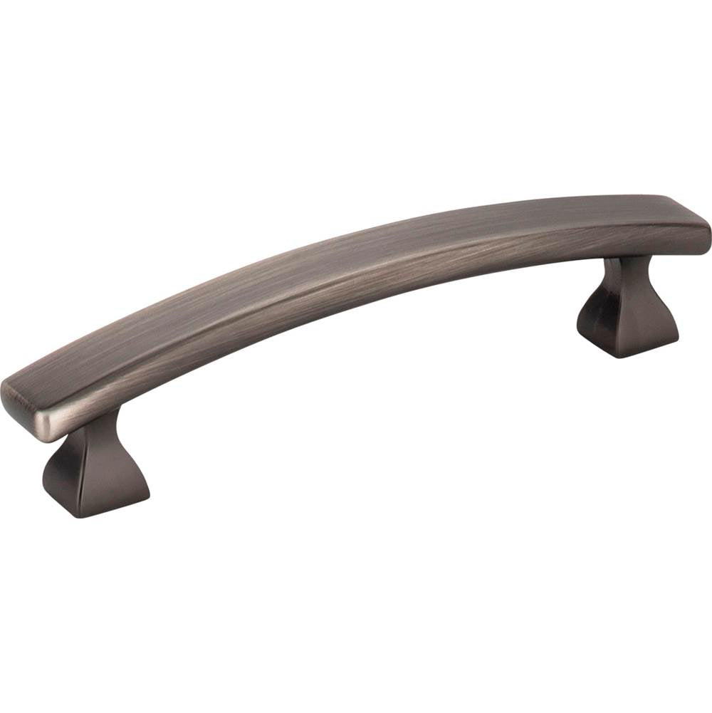 Hardware Resources - 96 mm Center-to-Center Brushed Pewter Square Hadly Cabinet Pull - Brushed Pewter