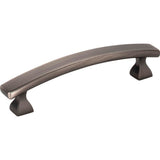 Hardware Resources - 96 mm Center-to-Center Brushed Pewter Square Hadly Cabinet Pull - Brushed Pewter