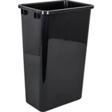 Hardware Resources - Box of 4  Black 50 Quart Plastic Waste Containers - Black