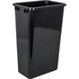 Hardware Resources - Box of 4  Black 50 Quart Plastic Waste Containers - Black