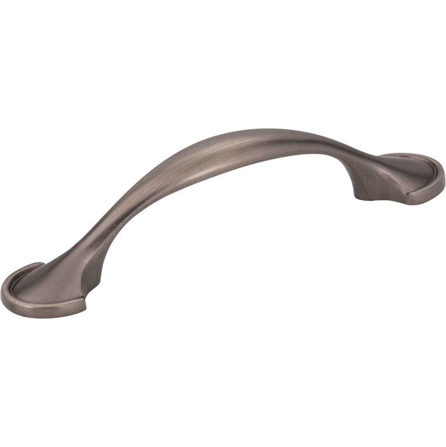 Hardware Resources - 3'' Center-to-Center Brushed Pewter Watervale Cabinet Pull - Brushed Pewter