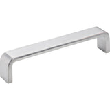 Hardware Resources - 128 mm Center-to-Center Brushed Chrome Square Asher Cabinet Pull - Brushed Chrome